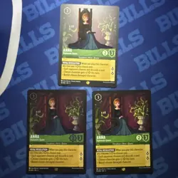 Disney Lorcana Anna Diplomatic Queen EN3 IS-204 Card Lot Set 3 Cards Standard - Image 1