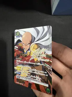 Signed Saitama FOIL UNION ARENA One Punch Man UA35BT/OPM-1-062 SR ☆☆ NM Japanese - Image 2