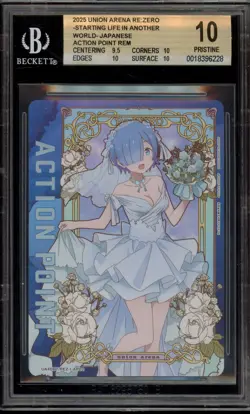 Union Arena Action Point Rem Re: Zero Japanese AP02 BGS 10 Pristine - Image 1