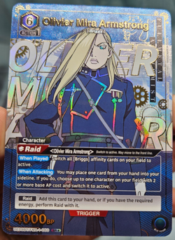 Union Arena Fullmetal Olivier Mira Armstrong UE09BT/FMA-1-060 SR* Foil - NM - Image 3