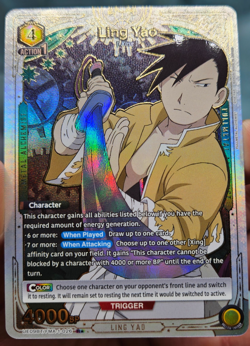 Union Arena Fullmetal Alchemist Ling Yao UE09BT/FMA-1-026 R* Foil - NM - Image 3