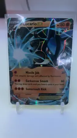 Pokemon TCG Lucario EX Holo Card 54/111 2014 Furious Fists - Image 1