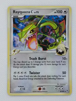 Pokemon TCG Rayquaza Holo Card Supreme Victors 8/147 - LP - Image 1