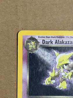 Pokemon Dark Alakazam Holo Rare Card 1/82 Team Rocket Unlimited - Image 2