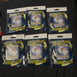 Pokemon Power Packs 40 Cards Per Pack Guaranteed 1 Holo Rare Per Pack X6 - Image 1