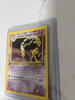 Pokemon Sabrina's Alakazam 1st Edition Gym Challenge - NM SWIRL By The Hand - Image 2