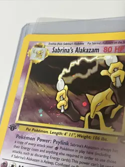 Pokemon Sabrina's Alakazam 1st Edition Gym Challenge - NM SWIRL By The Hand - Image 4