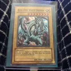 1st Edition Blue-Eyes White Dragon Yugioh Card - Image 1
