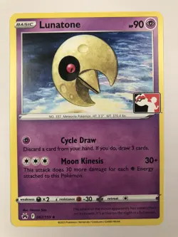 Lunatone 62/159 Pokemon Prize Pack Series 3 Promo Pokemon Card NM - Image 1