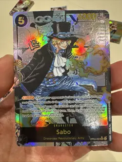 One Piece CCG Sabo Manga English Op04-083 Alternate Art Custom Card - Image 1