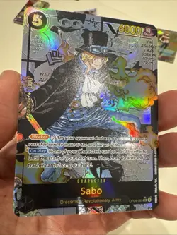 One Piece CCG Sabo Manga English Op04-083 Alternate Art Custom Card - Image 2