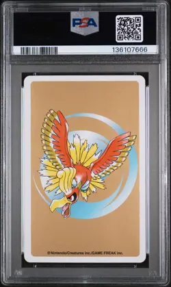 2000 POKEMON GOLD VERSION PLAYING CARDS ACE OF HEARTS #155 CYNDAQUIL PSA 9 - Image 2
