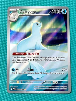 Dewgong Illustration Rare Holo 097/094 Phantasmal Flames Pokemon Card NM - Image 1