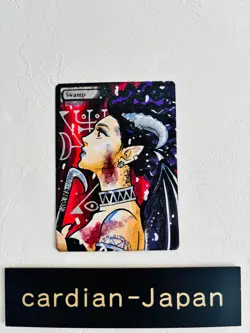 Hand Painted Altered MTG Card,Anime Girl,waifu FromJapan 2026 #s08 swamp - Image 1