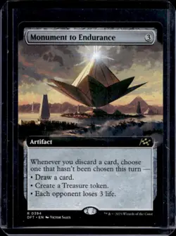2025 Magic MTG Aetherdrift Monument to Endurance EA Foil Rare #0394 - Image 1
