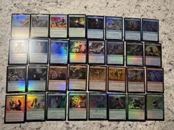 MTG Spider-Man 2025 COMPLETE FOIL COMMON UNCOMMON set & Lands - Image 3