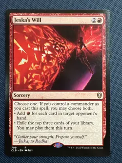 MTG Jeska's Will - Commander Legends: Battle for Baldur's Gate (CLB) NM - Image 1