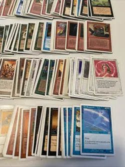 MTG Magic The Gathering 275+ Card Lot, Vintage 1993- 1997. White MTG Cards - Image 2