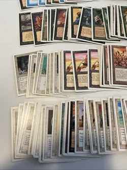 MTG Magic The Gathering 275+ Card Lot, Vintage 1993- 1997. White MTG Cards - Image 3