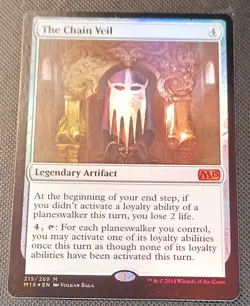 MTG Magic the Gathering The Chain Veil 215/269 NM Mythic Foil Holo - Image 1