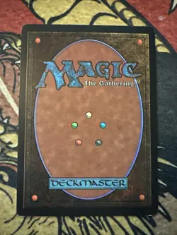 Mtg Magic 4th Edition Off Center Warp Artifact Dark Print Back Misprint Error - Image 2