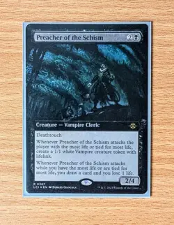 MTG Preacher of the Schism *FOIL* Extended Art Lost Caverns of Ixalan - Mint-NM - Image 1