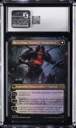 2025 MTG MYTHIC RARE FOIL BORDERLESS #2169 RECYCLOPS ECO-FRIENDLY CGC 8.5 - Image 2