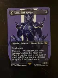 MTG Final Fantasy English Cecil, Dark Knight Borderless 0380 Non-Foil - Image 1