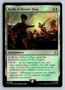 MTG Fallout Surge Foil #539 Battle of Hoover Dam Rare Enchantment - Image 1