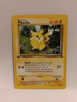 1999 Pokemon PIKACHU Jungle Set 1ST EDITION 60/64 WOTC NM Fast Shipping Authenti - Image 1