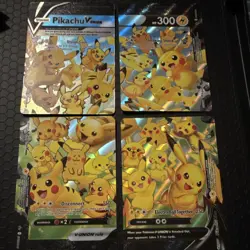 Pokemon Pikachu V-UNION 4 Card Holo Set English - V-UNION SWSH139-142 - Image 1