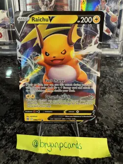 Raichu V - 045/172 - Pokemon Brilliant Stars Sword & Shield Ultra Rare Card NM - Image 1
