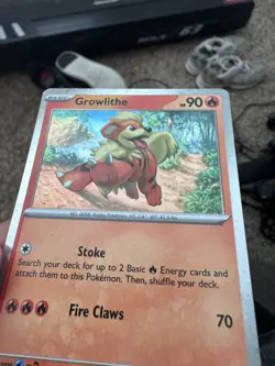 Pokemon TCG Growlithe SVP Black Star Promos SVP024 Holo Promo Cosmos Holo Rare - Image 3