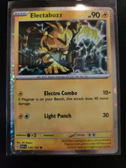 Electabuzz Holo 151 Promo 125/165 Scarlet & Violet Pokemon TCG Common NM - Image 1