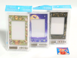 3Set Pokemon Card Game Display Frame Pikachu Pichu Eevee Mew Japanese TCG NEW - Image 1