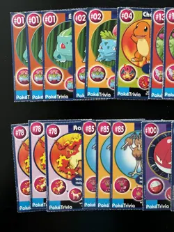Pokemon BK Burger King 1999 Promo trivia cards Poketrivia Lot 42 Cards Vintage - Image 2