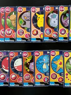 Pokemon BK Burger King 1999 Promo trivia cards Poketrivia Lot 42 Cards Vintage - Image 3