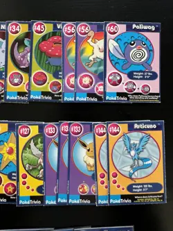 Pokemon BK Burger King 1999 Promo trivia cards Poketrivia Lot 42 Cards Vintage - Image 4