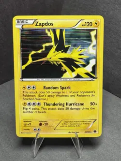 Pokemon TCG Zapdos 41/99 Holo Rare B&W Next Destinies 2012 - Image 1