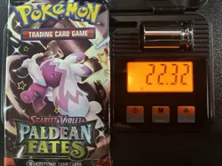 Pokemon Paldean Fates Booster Pack Sealed 22.32g 3.64mm - Image 1