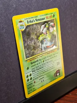 2000 Pokemon WotC Gym Challenge 4/132 – Erika's Venusaur – Holo Swirl – LP - Image 3