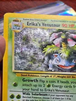 2000 Pokemon WotC Gym Challenge 4/132 – Erika's Venusaur – Holo Swirl – LP - Image 4
