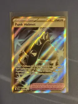 Punk Helmet Full Art 121/094 Phantasmal Flames Pokemon Card Item Near Mint NM - Image 1