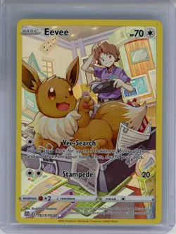 2022 Pokemon Brilliant Stars Trainer Gallery TG11/TG30 Eevee Holo - Image 1