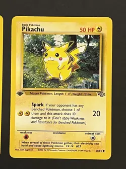 Pokemon Jungle 1st Edition Pikachu & Nidoqueen & Wigglytuff Lot Of 3 - Image 2