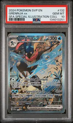 2024 POKEMON SVP PROMO SPECIAL ILLUSTRATION COLLECTION #132 GRENINJA EX PSA 10 - Image 1