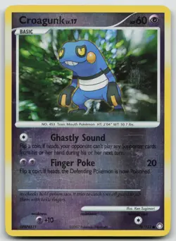 Croagunk 78/123 Reverse Holo Diamond & Pearl Mysterious Treasures Pokemon 78/123 - Image 1