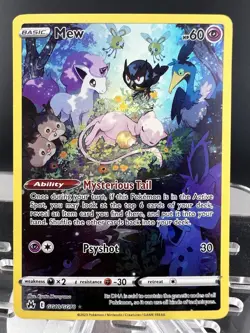 2023 Pokemon Sword & Shield Crown Zenith Mew Galarian Gallery #GG10/GG70 - Image 1