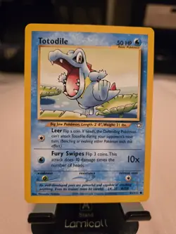 Pokemon TCG Totodile Neo Genesis Card 81/111 Unlimited Common NM PSA - Image 1