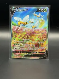 Pokemon Beedrill V 161/189 Full Art Ultra Rare Holo Astral Radiance Card - Image 1